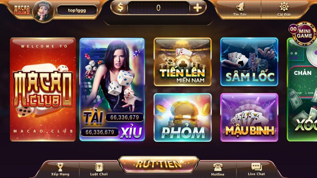 Giới thiệu về cổng game bài Macau Club