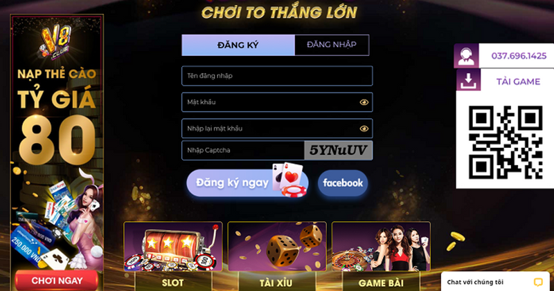 Thông tin tổng quan về cổng game bài V8 Club